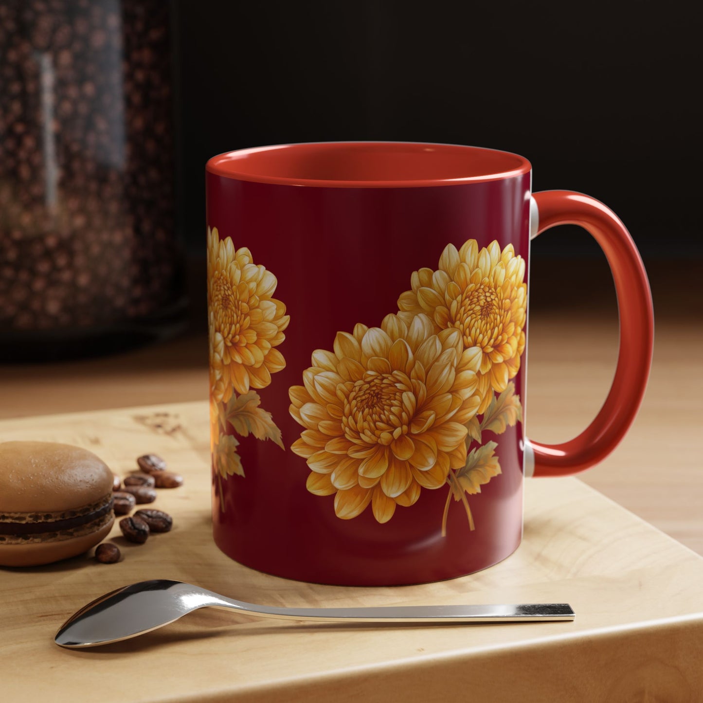 Beautiful Floral Accent Coffee Mug | Perfect Gift for Flower Lovers, Home Decor, Cozy Vibes, Mother’s Day, and Birthdays