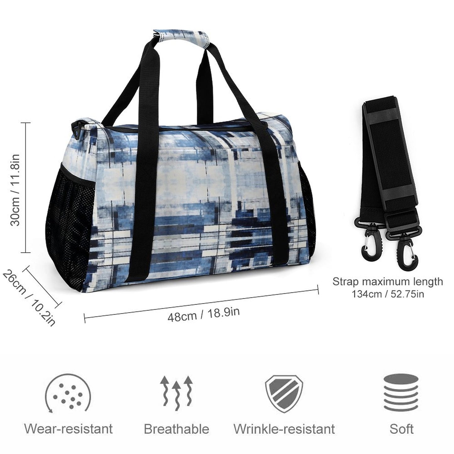 Travel Duffel Bag - Blue
