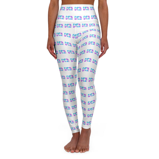 Fun Colorful High Waisted Yoga Leggings