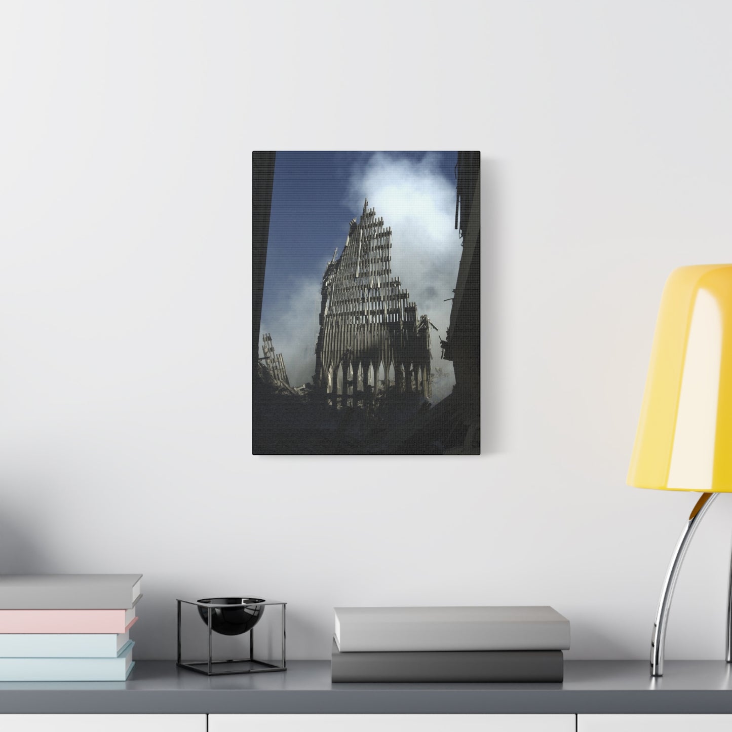 Matte Stretched Canvas - Ruined Cathedral Architectural Print