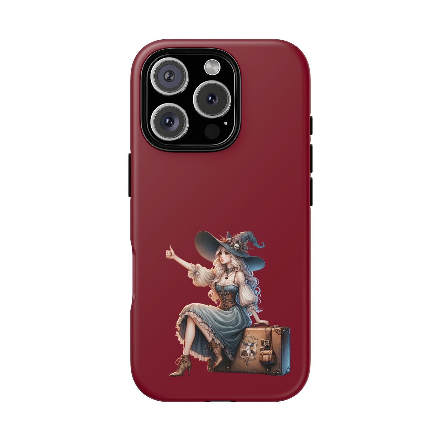 Witchy Phone Case - Magical, Durable - Halloween Gift, Cosplay Accessory, Cute Witch Design