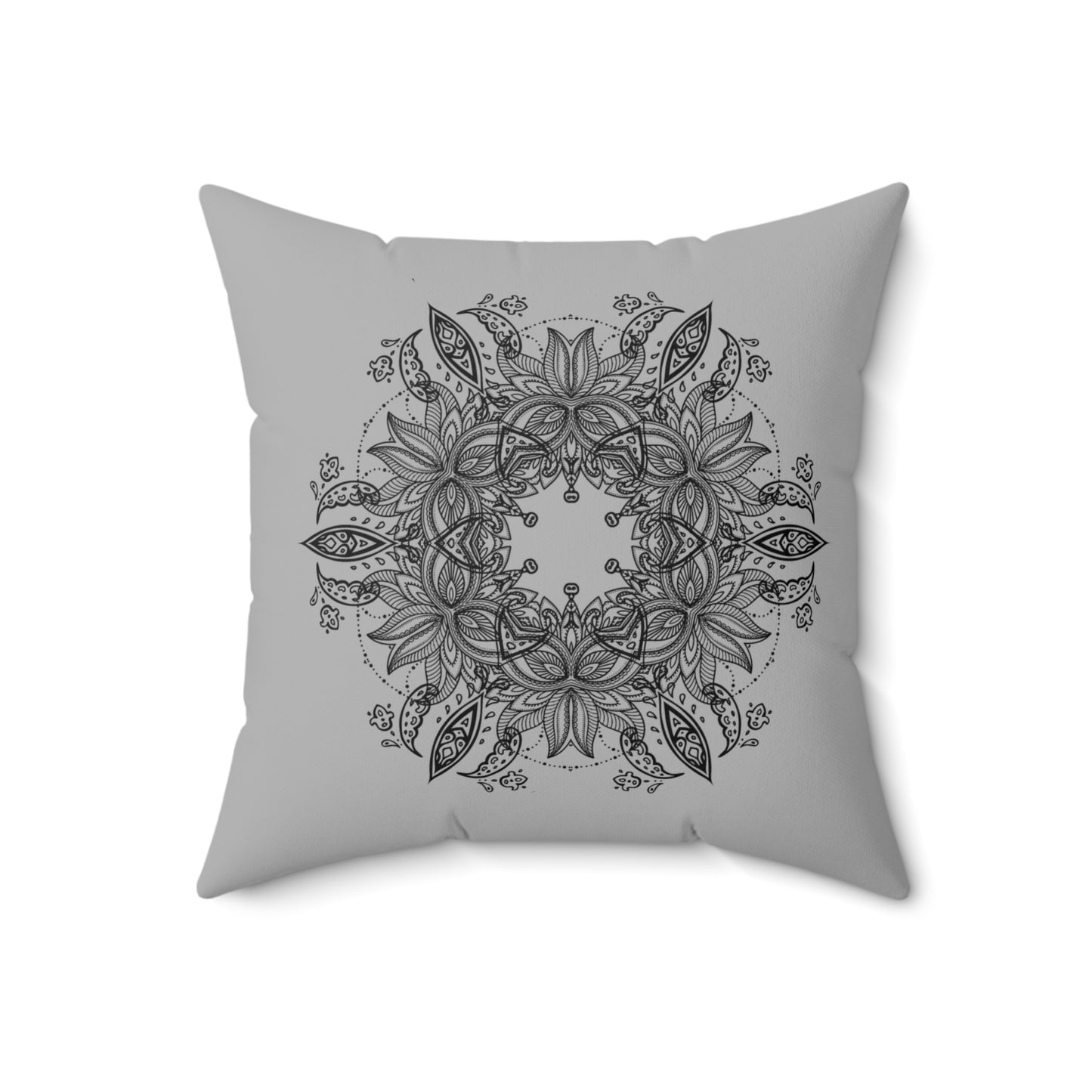 Floral Mandala Decorative Pillow