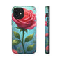 Floral Phone Case, Tough Cases with Elegant Rose Design, Stylish iPhone Cover, Rose Flower Gift for Nature Lovers, Unique Mobile Accessories