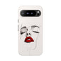 Stylish Phone Case with Artistic Lip Design, Femme Tech Accessory, Trendy Device Cover, Gift for Her, Unique Phone Accessories