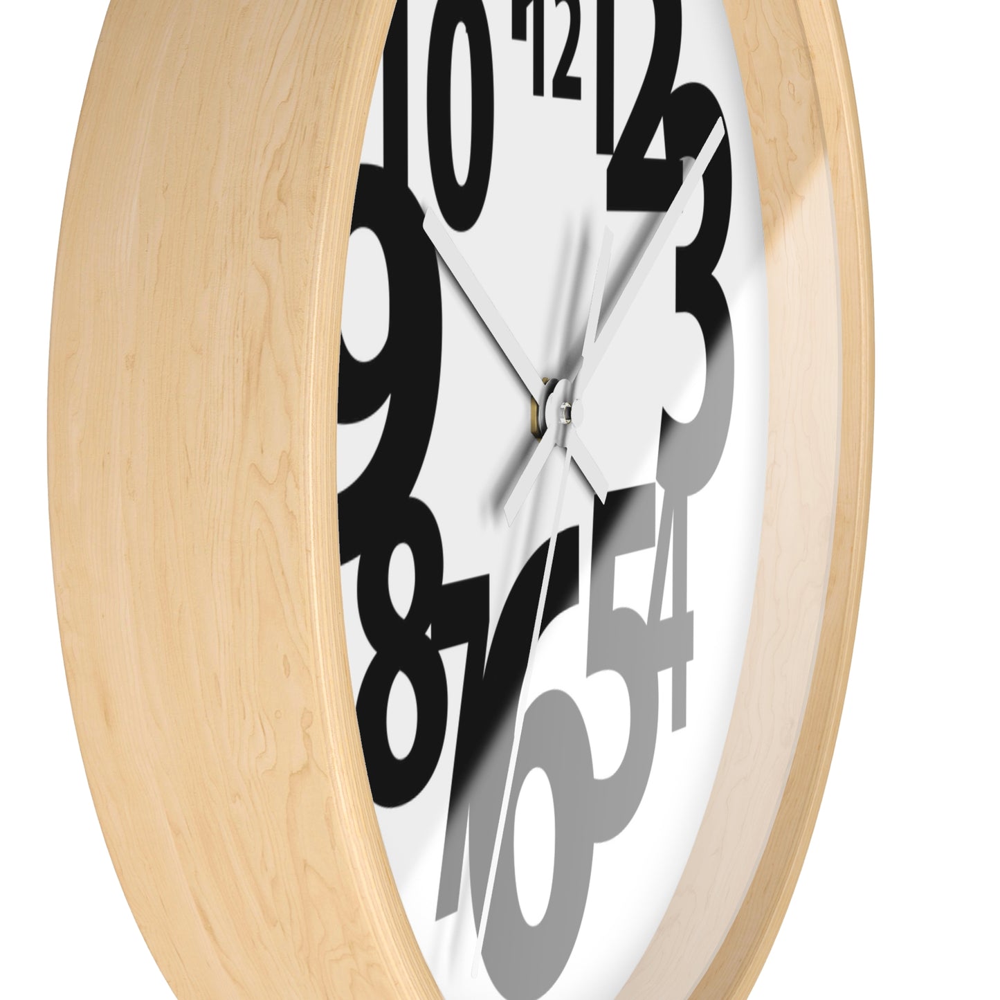 Modern Black and White Wall Clock, Minimalist Home Decor, Office Timer, Gift for Him/Her, Stylish Timepiece