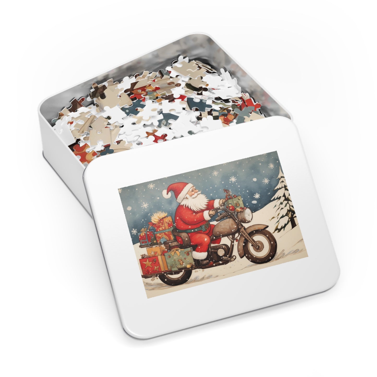 Jigsaw Puzzle with Tin