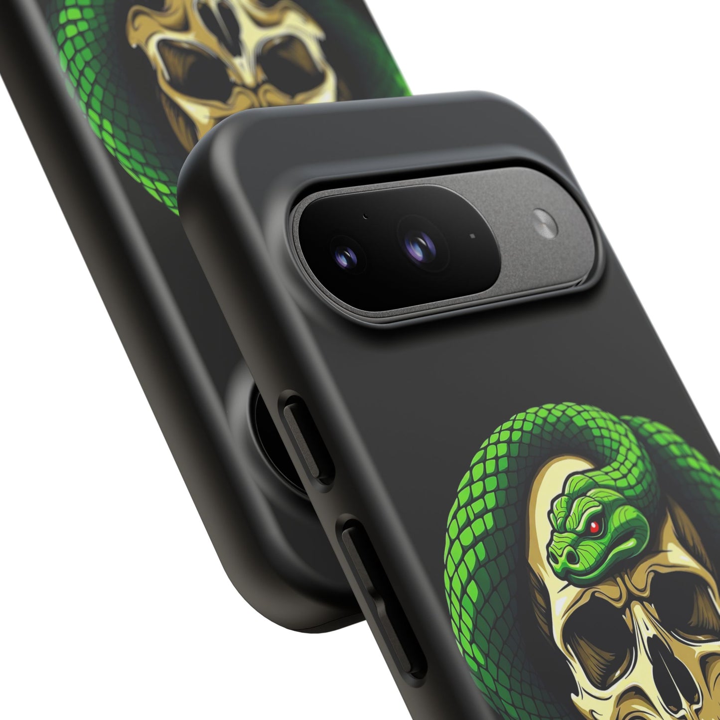 Skull & Snake Phone Case | Tough Cases, Protective Cover, Edgy Phone Accessories, Gothic Gift, Halloween Decor