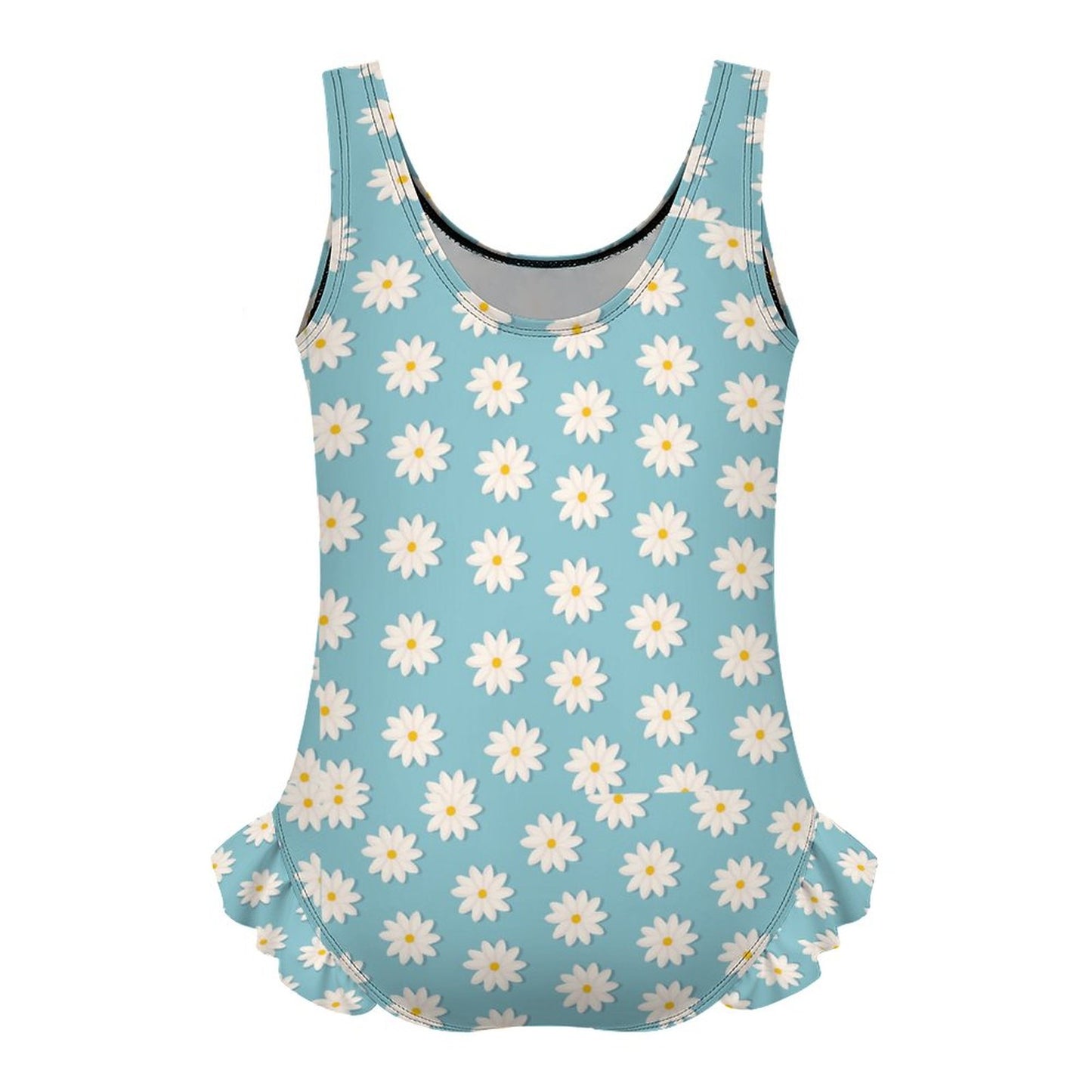 Girls Ruffle Trim One Piece Swimwear Daisy