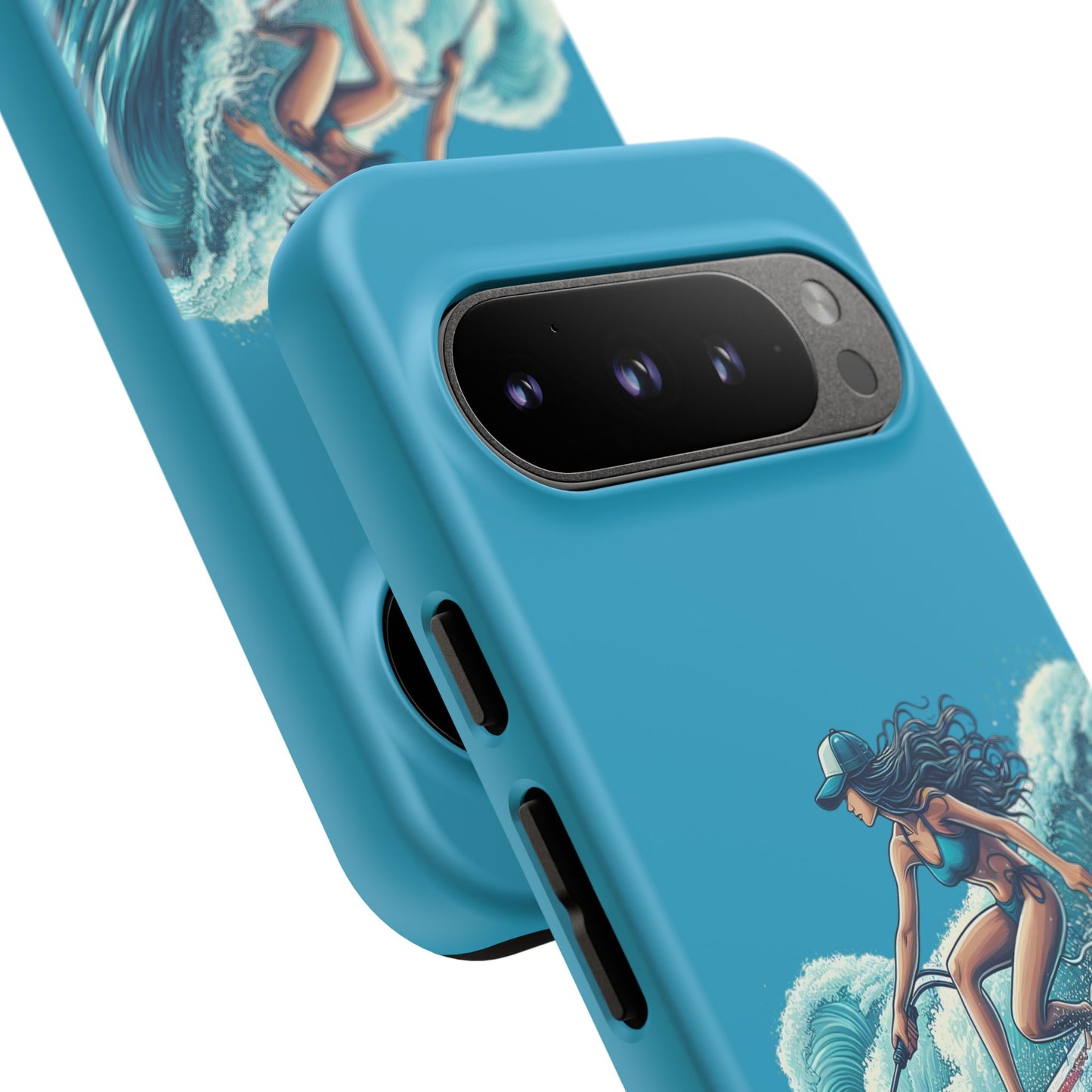 Surfing Phone Case, Coastal Vibes Phone Cover, Tough Cases for Beach Lovers, Ocean Art Phone Accessories, Summer Gift Idea