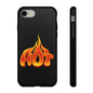 Stylish Phone Case, Hot Flames Design, Gift for Teens, Trendy Accessory, Protective Cover, Unique Phone Case
