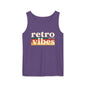 Retro Vibes Tank Top - Unisex Summer Apparel, Casual Wear, Beach Attire, Vintage Style, Gift for Friends