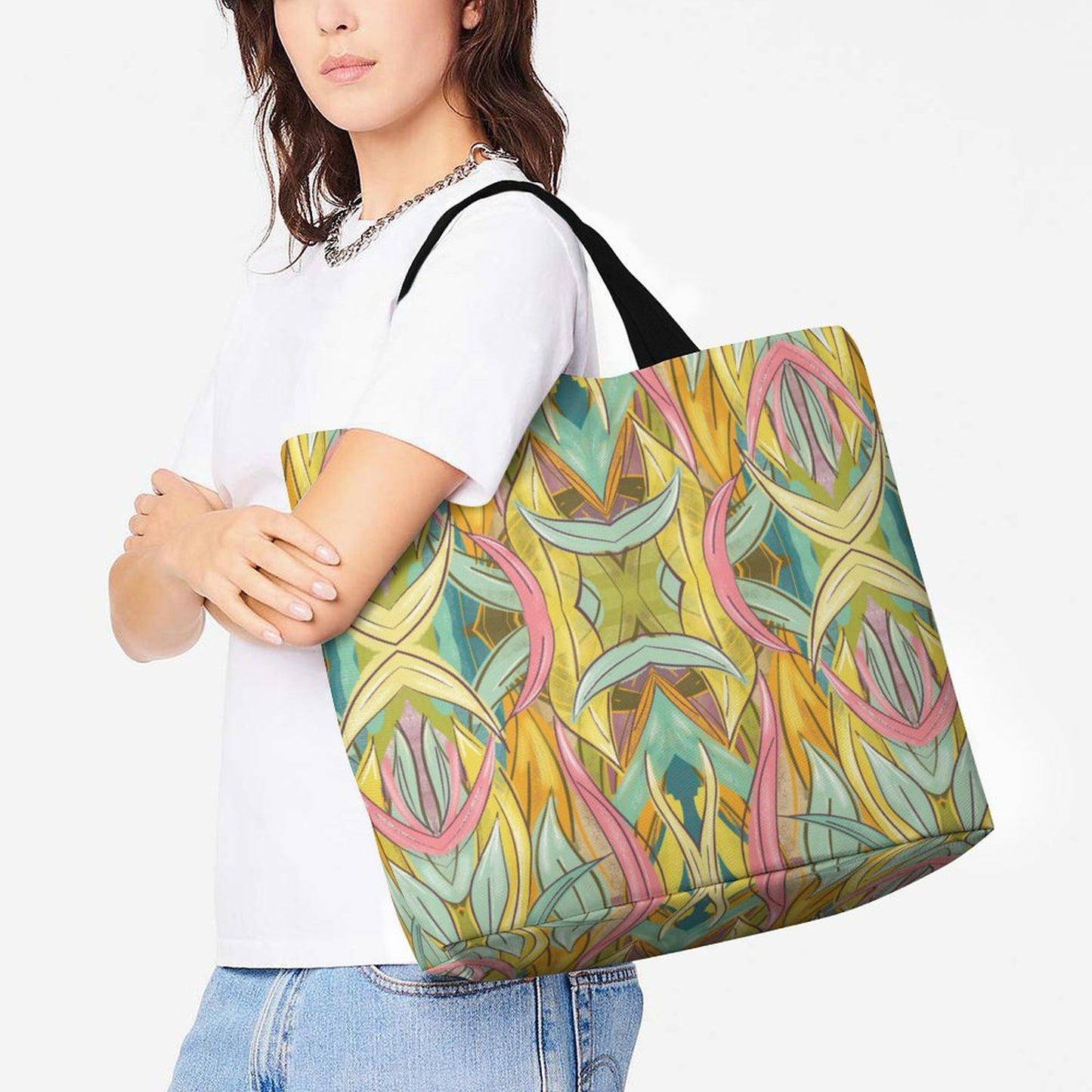 Large One Shoulder Shopping Bag
