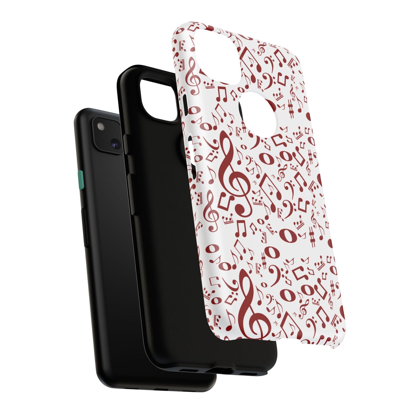 Musical Note Phone Case, Tough iPhone Cover, Gift for Musicians, Customizable, Music Lover's Accessory, Durable Phone Protection