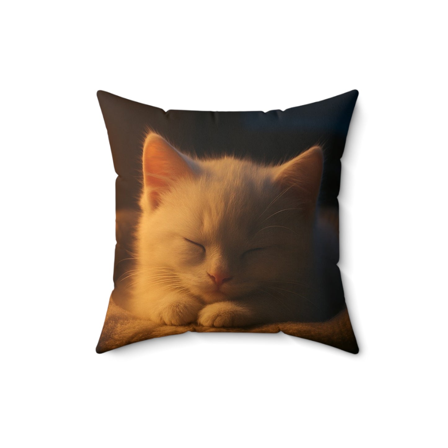 Kawaii Peekaboo Kittens Decorative Pillow — Cute Black & White Cat Throw Cushion