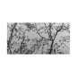 Canvas Wall Art — Monochrome Blurred Ferris Wheel with Tree Silhouettes