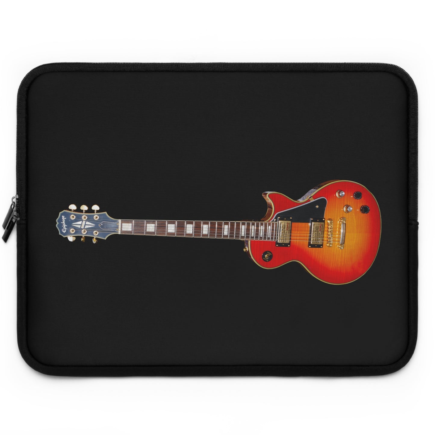 Guitar Lover's Laptop Sleeve - Musician Gift, Rock n Roll Accessory, Personalized Laptop Case, Unique Tech Bag, Music Themed Gift