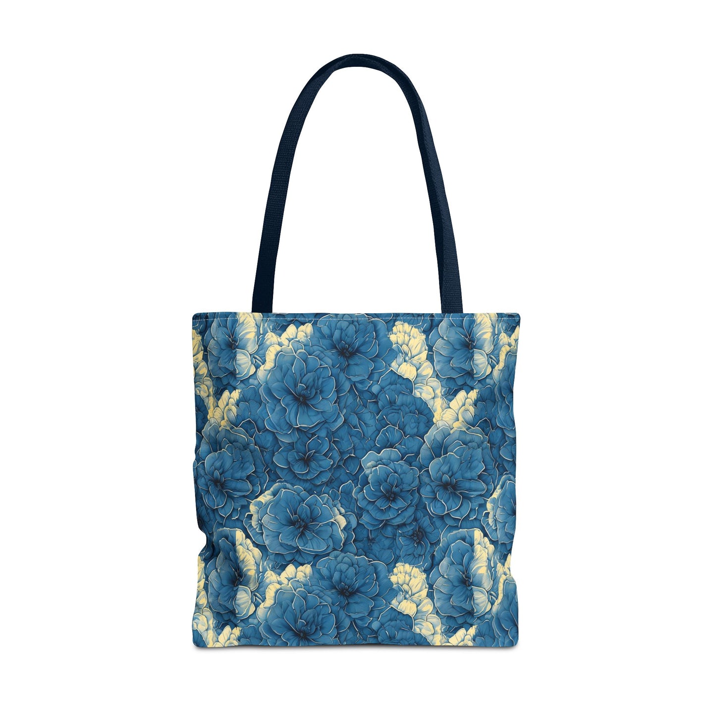 Floral Blue Peony Tote