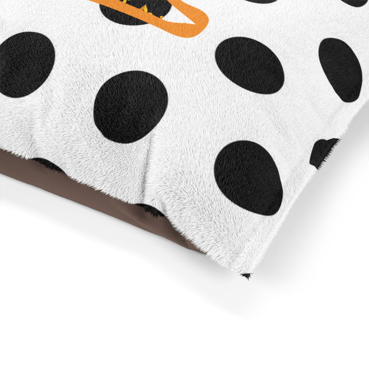 Chic Personalized Pet Bed with Polka Dots, Dog Bed, Cat Bed, Cozy Pet Cushion, Custom Name Gift for Pet Lovers, Stylish Home Decor
