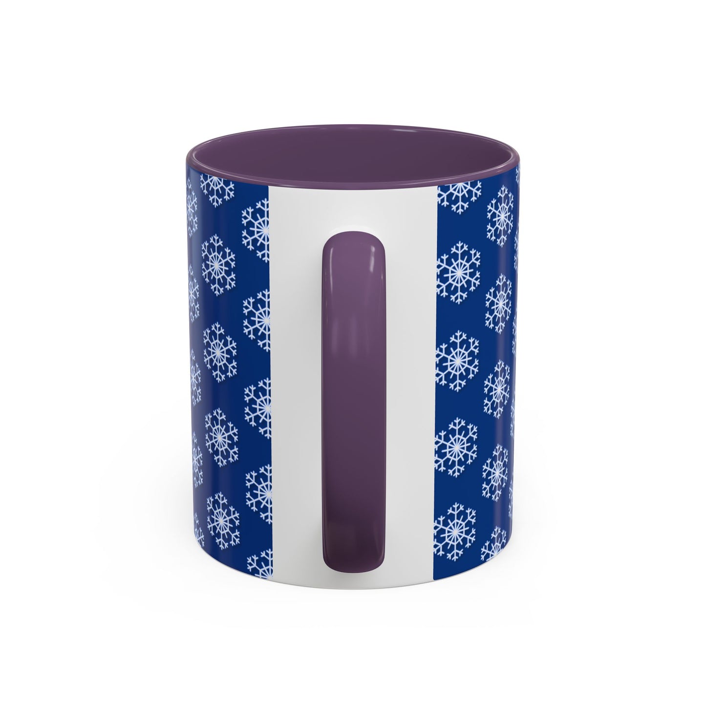 Blue Snowflake Accent Coffee Mug for Winter, Holiday Gift, Cozy Drinkware, Festive Kitchen Decor, Mug for Coffee Lovers, Tea Time Essential