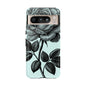 Elegant Floral Phone Case, Tough Cases for iPhones, Black Rose Design, Gift for Her, Stylish Phone Cover, Birthday Gifts