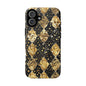 Elegant Gold & Black Phone Case for Tough Protection