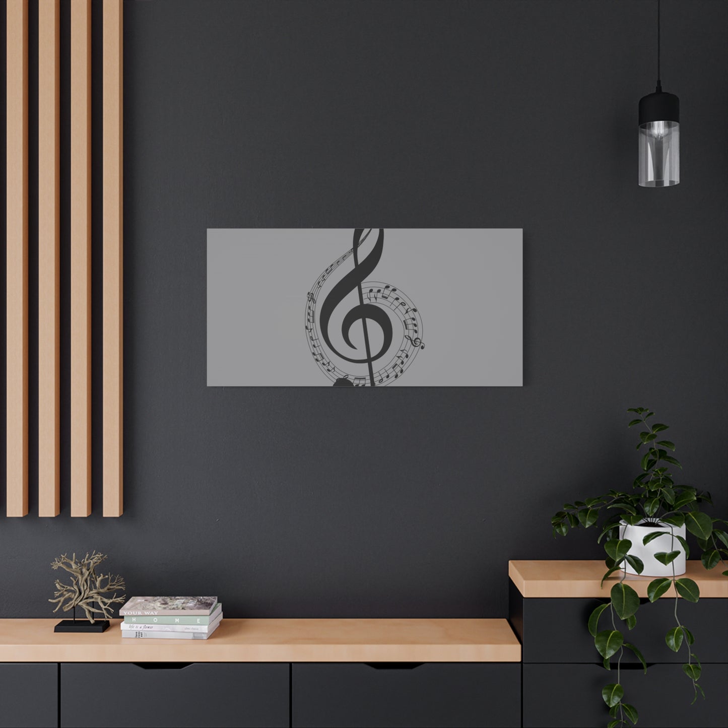 Musical Notes Canvas Print, Wall Art for Musicians, Music Lovers, Home Decor, Gift for Music Teacher, Birthday, Housewarming