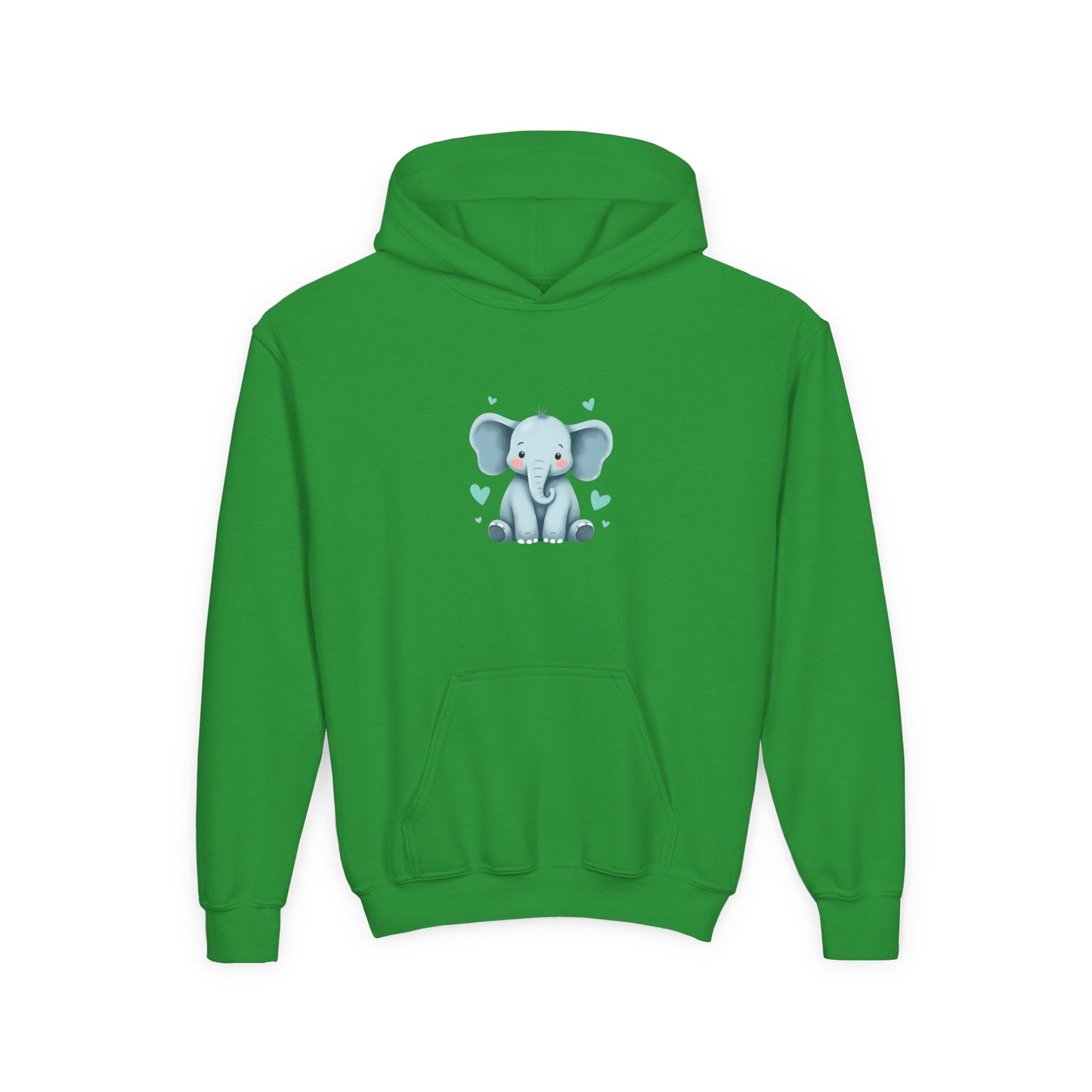 Youth Elephant Hoodie for Kids, Cute Animal Hoodie, Cozy Sweatshirt for Boys and Girls, Birthday Gift, Casual Layering