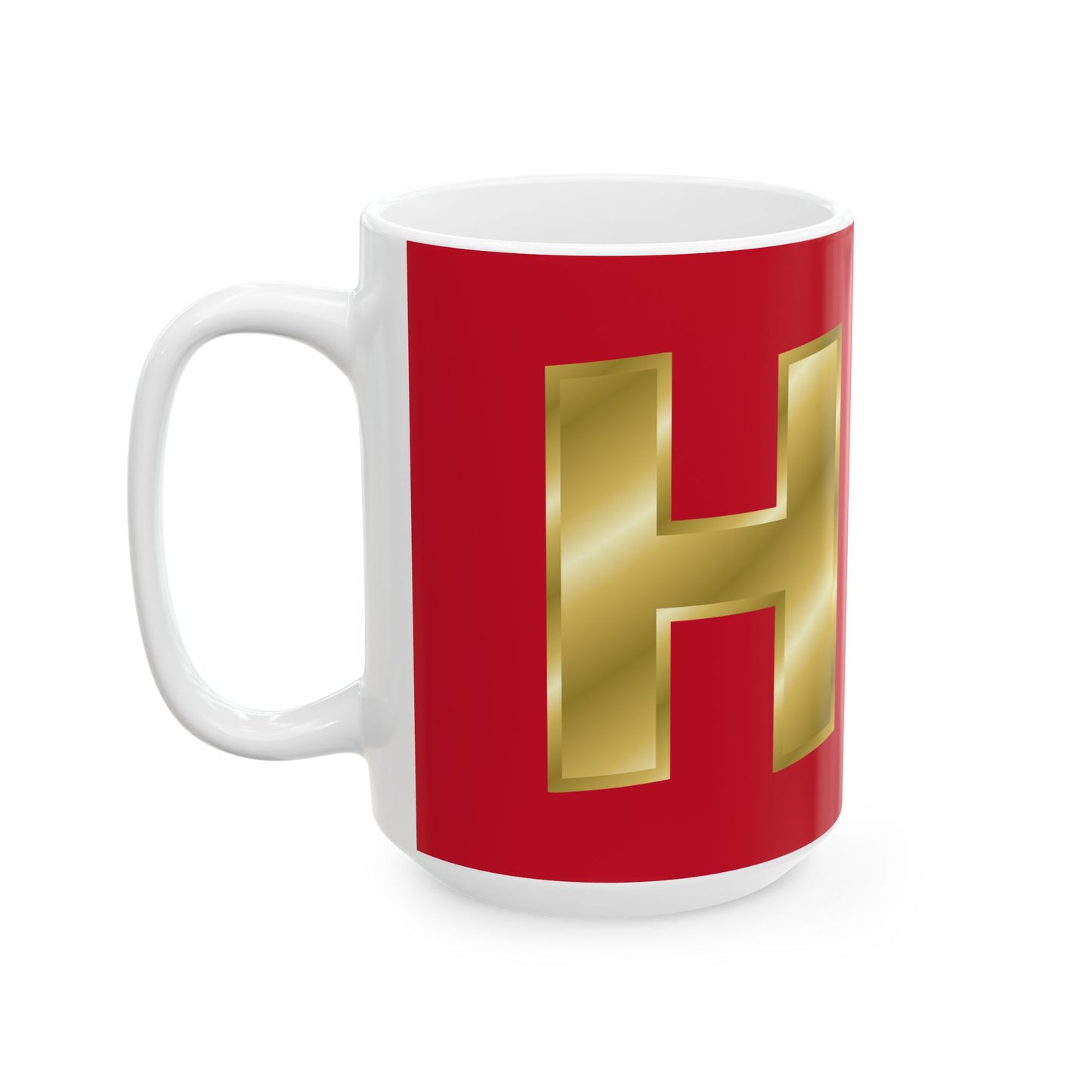 Gold Cross Ceramic Mug - 11oz & 15oz, Religious Gift, Coffee Cup, Unique Tea Mug, Faith-Inspired Drinkware