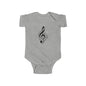 Musical Note Infant Bodysuit - Perfect Baby Gift, Newborn Outfit, Cute Music Onesie, Baby Shower Clothes, Toddler Music Love