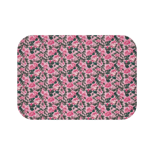Floral Bath Mat - Soft, Cozy Bathroom Decor, Ideal for Home Spa, Mother’s Day Gift, Wedding Registry