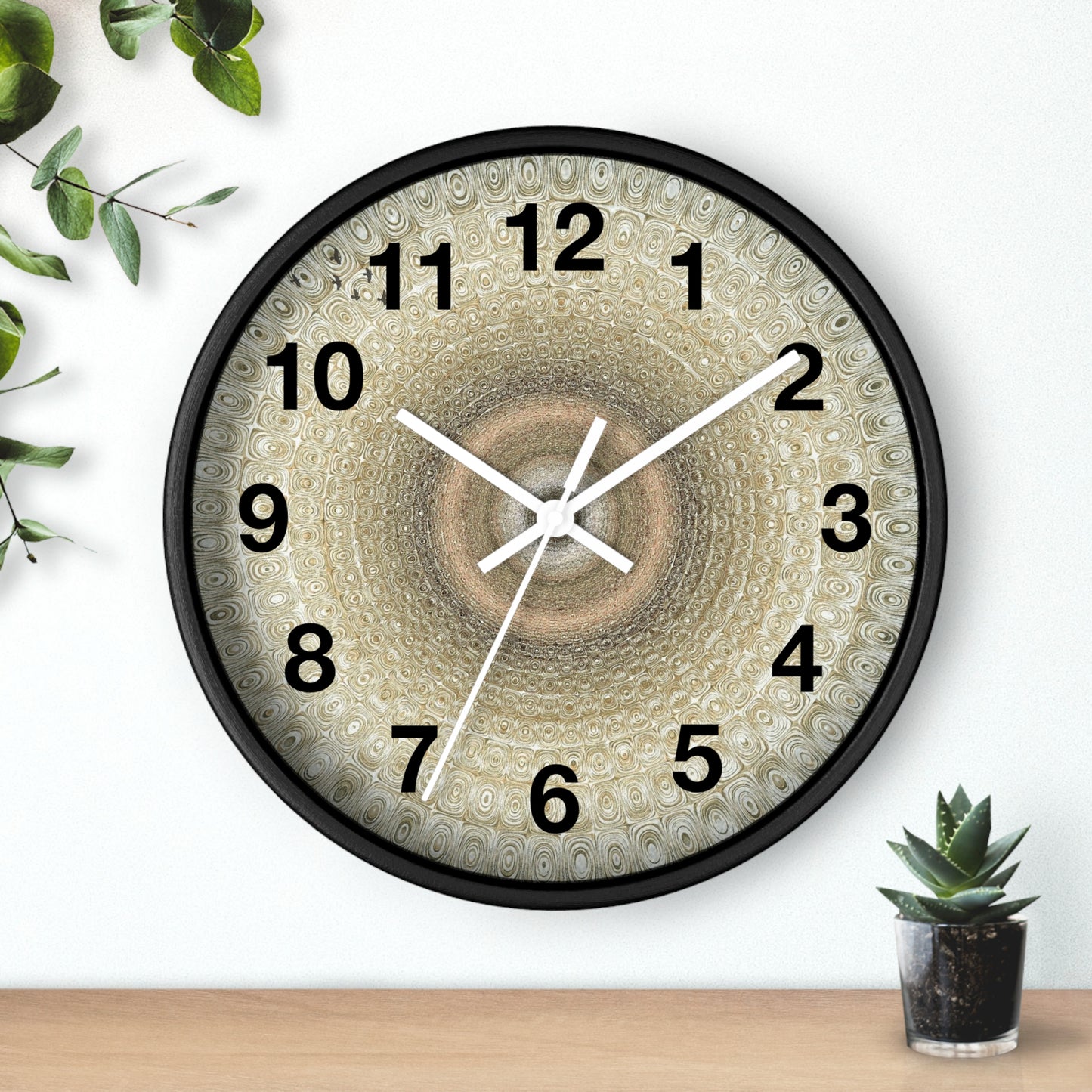 Elegant Textured Wall Clock, Modern Home Decor, Unique Gift for Housewarming, Minimalist Style, Timeless Design, Wall Art