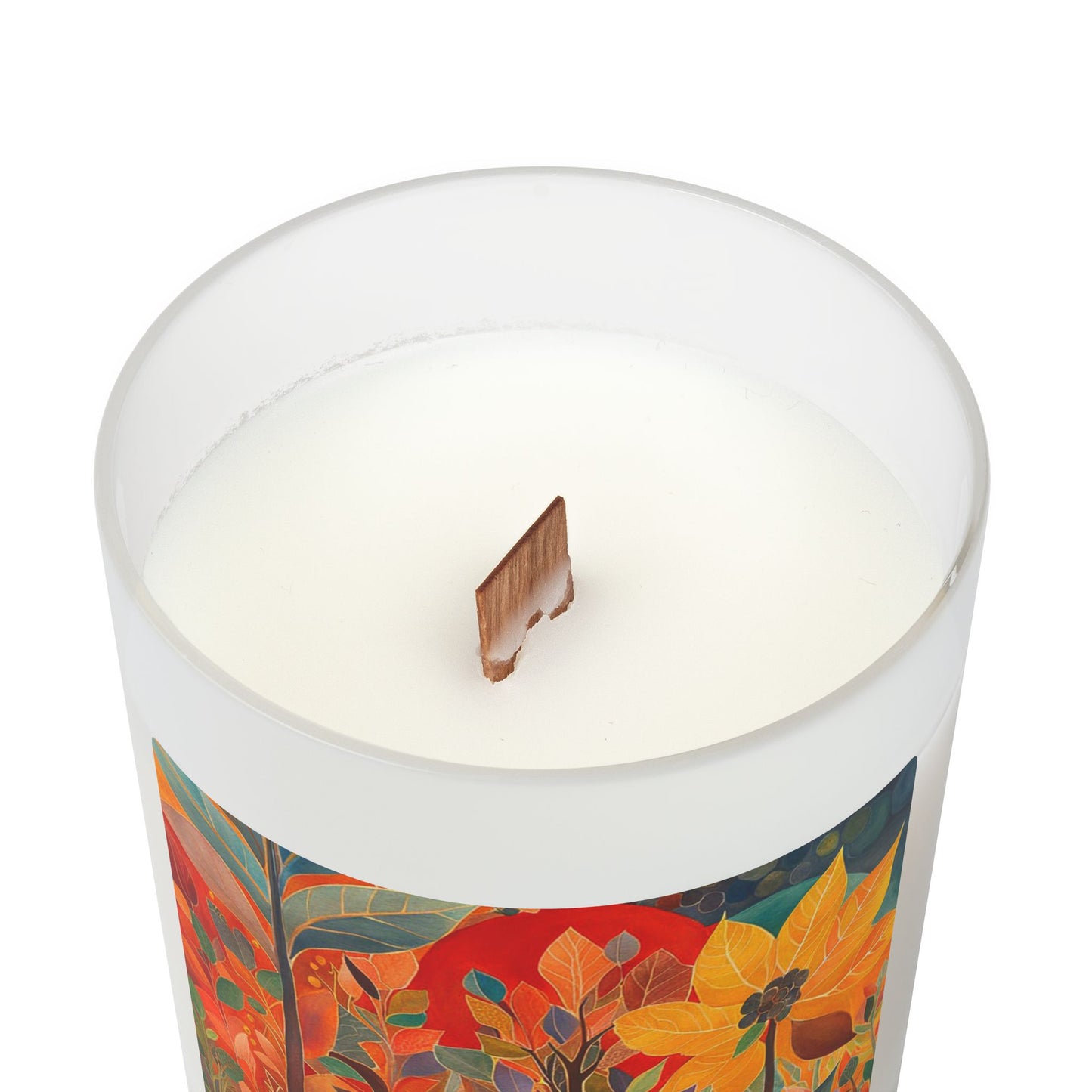 Autumn Floral Candle, Cozy Home Decor, Seasonal Gift, Aromatherapy Candle, Handcrafted Decor, Fall Candles