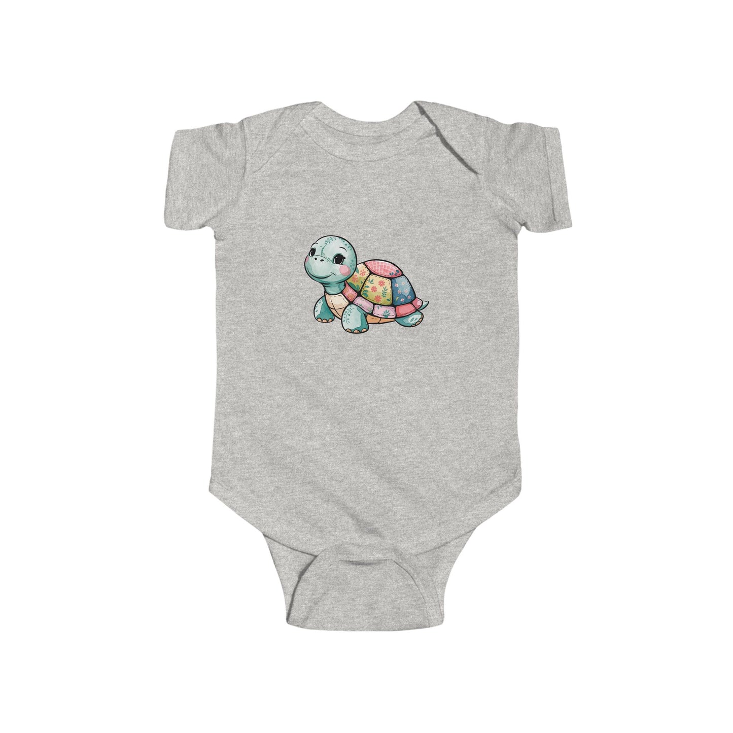 Cute Turtle Infant Bodysuit, Baby Shower Gift, Toddler Outfit, Newborn Clothing, Eco-friendly Baby Wear