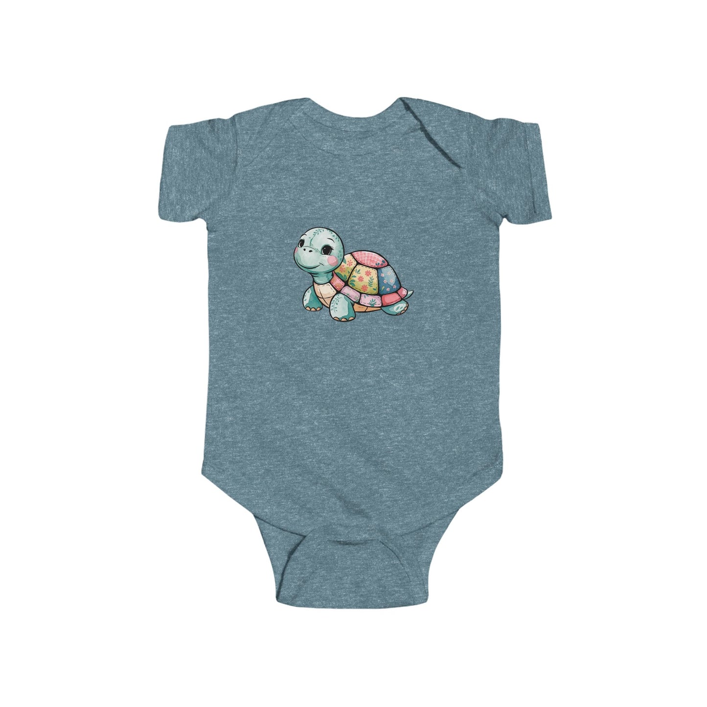 Cute Turtle Infant Bodysuit, Baby Shower Gift, Toddler Outfit, Newborn Clothing, Eco-friendly Baby Wear