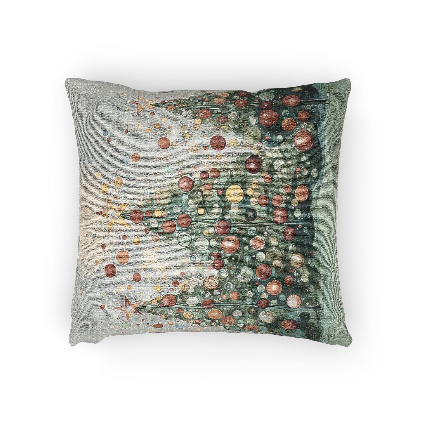 Cozy Christmas Woven Pillow, Holiday Decor, Festive Home Accent, Christmas Gift, Seasonal Cushion