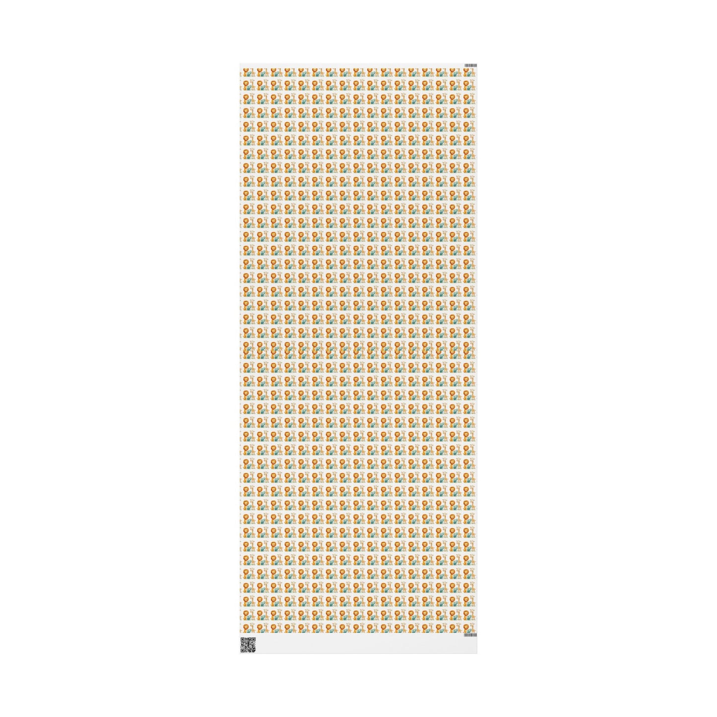 Lion Pattern Gift Wrapping Paper Roll — Whimsical Safari Kids Birthday Wrap