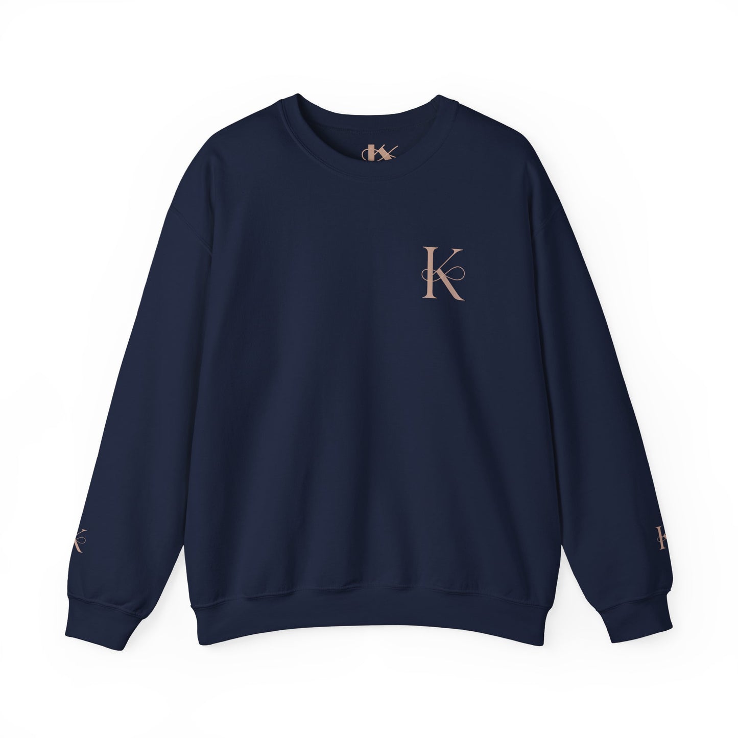 Minimalist Unisex Crewneck Sweatshirt with Initial Charm, Comfortable Lounge Wear, Gift for Him or Her, Casual Style, Everyday Essential