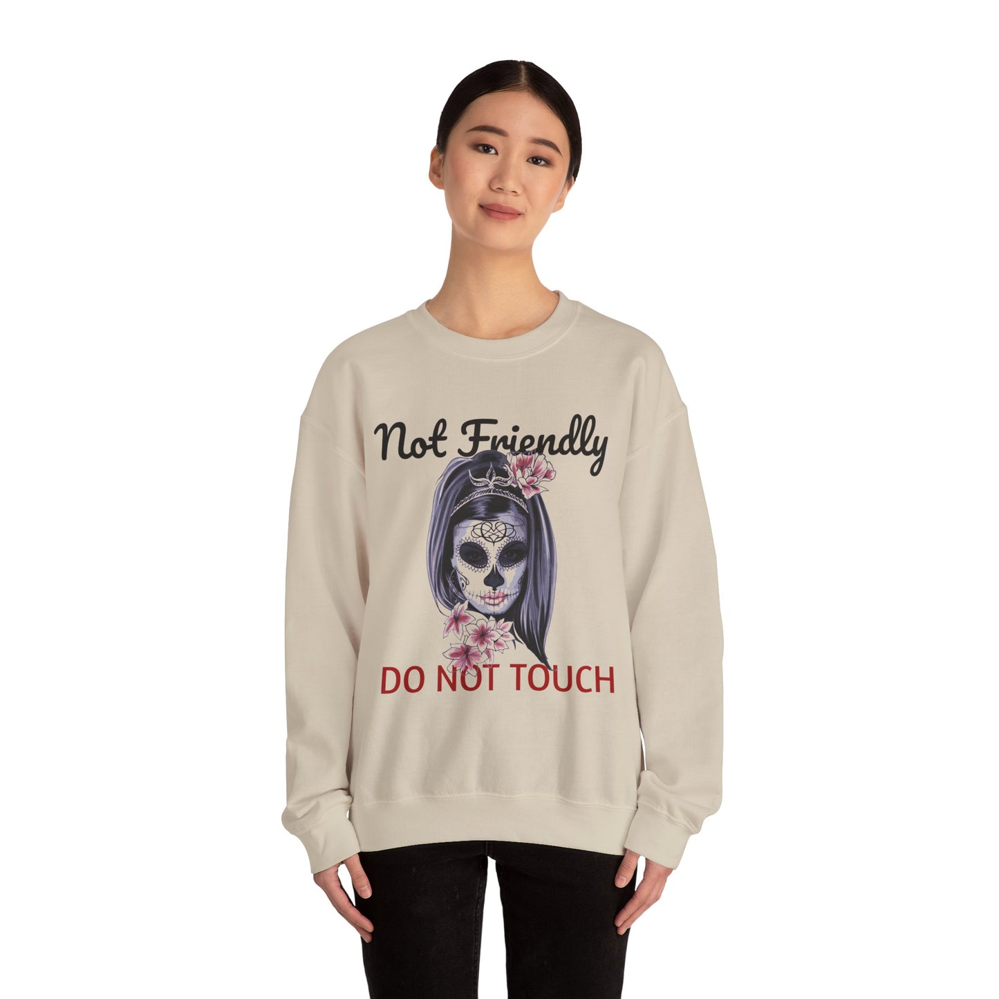 Edgy Skull Graphic Crewneck Sweatshirt | Halloween Gift, Casual Wear, Unisex Apparel, Cozy Sweatshirt, Unique Graphic Design