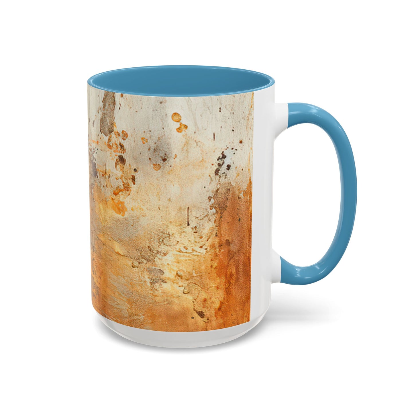 Rustic Accent Coffee Mug, Unique Artistic Mug