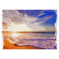 Beach Sunset Jigsaw Puzzle with Tin - Perfect for Family Nights, Gifts, Relaxation, and Home Decor