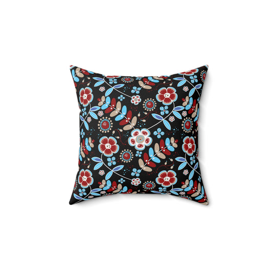 Floral Print Throw Pillow, Modern Decorative Cushion, Cozy Home Accent, Gift for Housewarming, Bohemian Style Decor