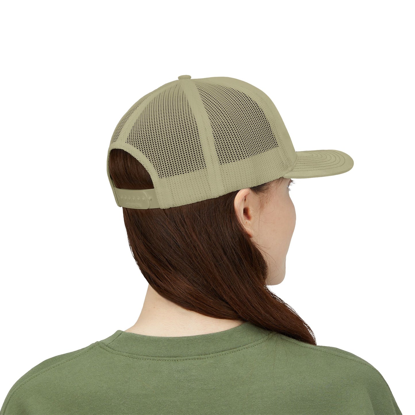 Don’t Look Back Snapback Trucker Cap — Retro Rainbow Embroidered Hat