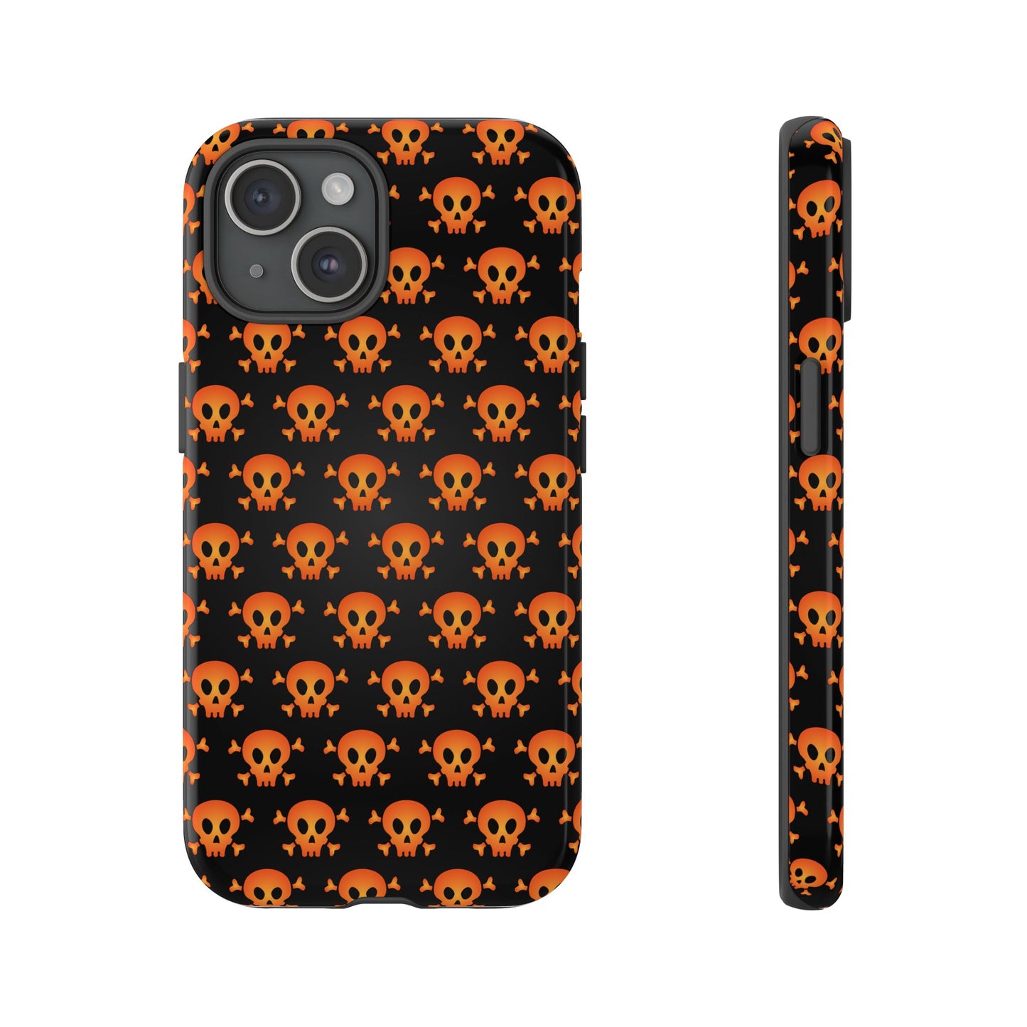 Halloween Skull Phone Case, Spooky Mobile Cover, Trick or Treat Accessory, Goth Gift, Skull Pattern Design