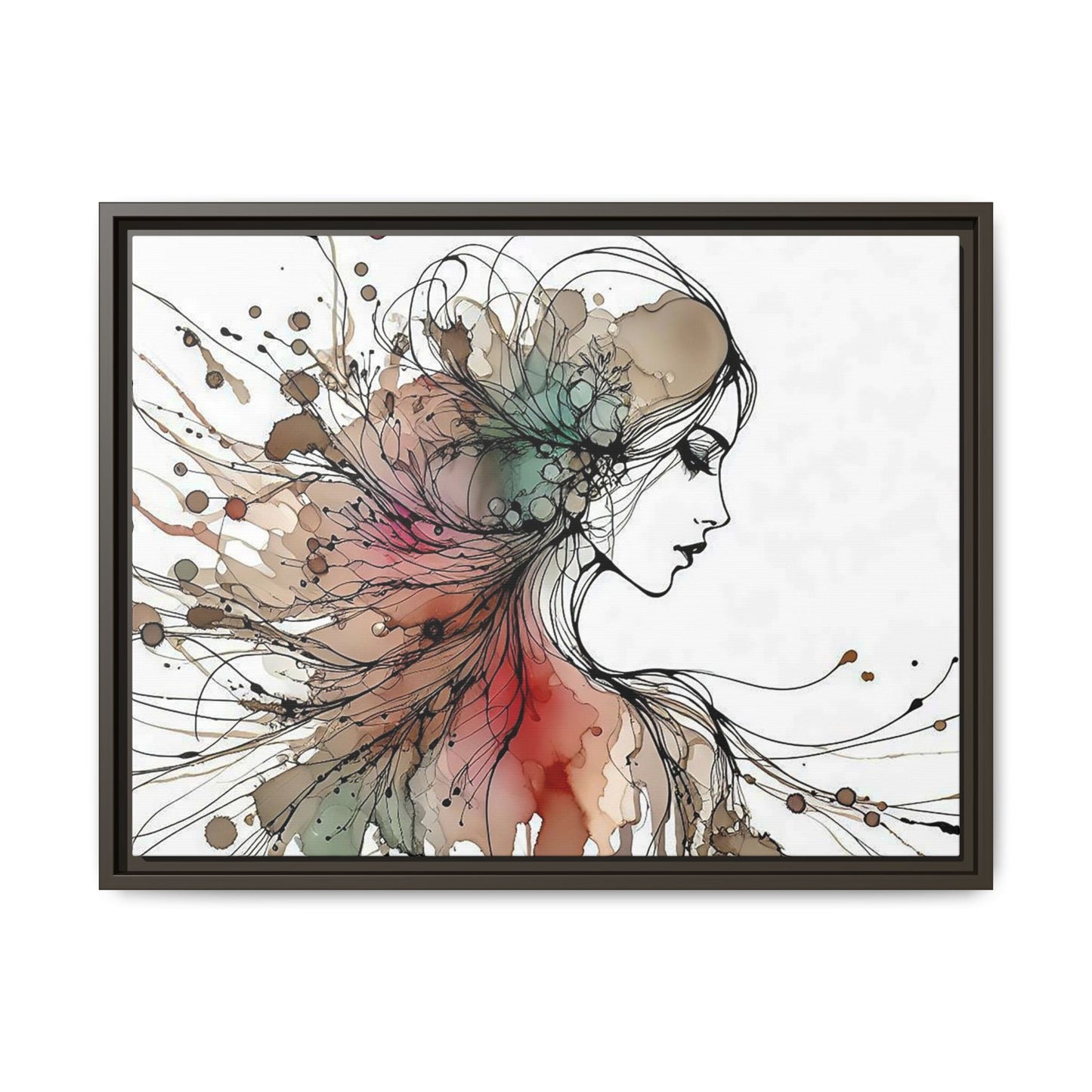 Matte Canvas, Framed (Multi-color) - Girl Whispers