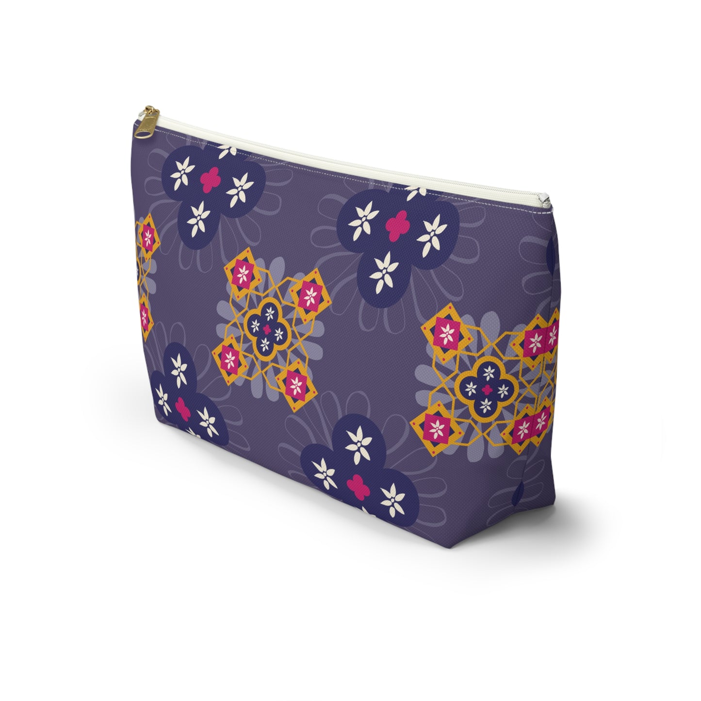 Vibrant Floral Accessory Pouch, Makeup Bag, Travel Organizer, Cute Storage, Gift for Her
