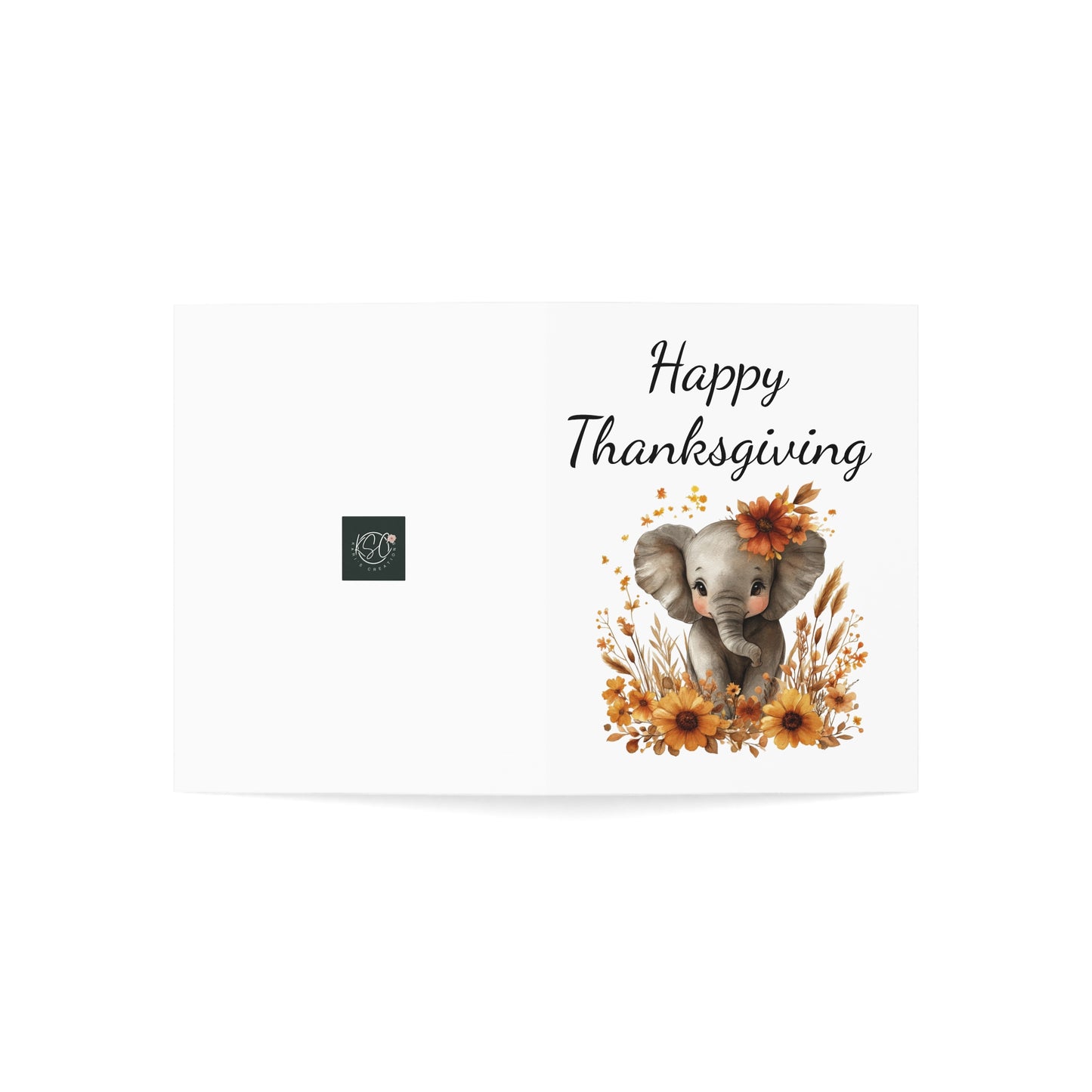 Thanksgiving Greeting Cards - Set of 1, 10, 30, 50 Pcs, Cute Elephant Design for Seasonal Celebrations, Festive Handmade Cards, [...]