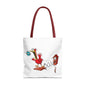 Quirky Cartoon Tote Bag, Funny Gift, Bird Lover's Bag, Everyday Use, Shopping
