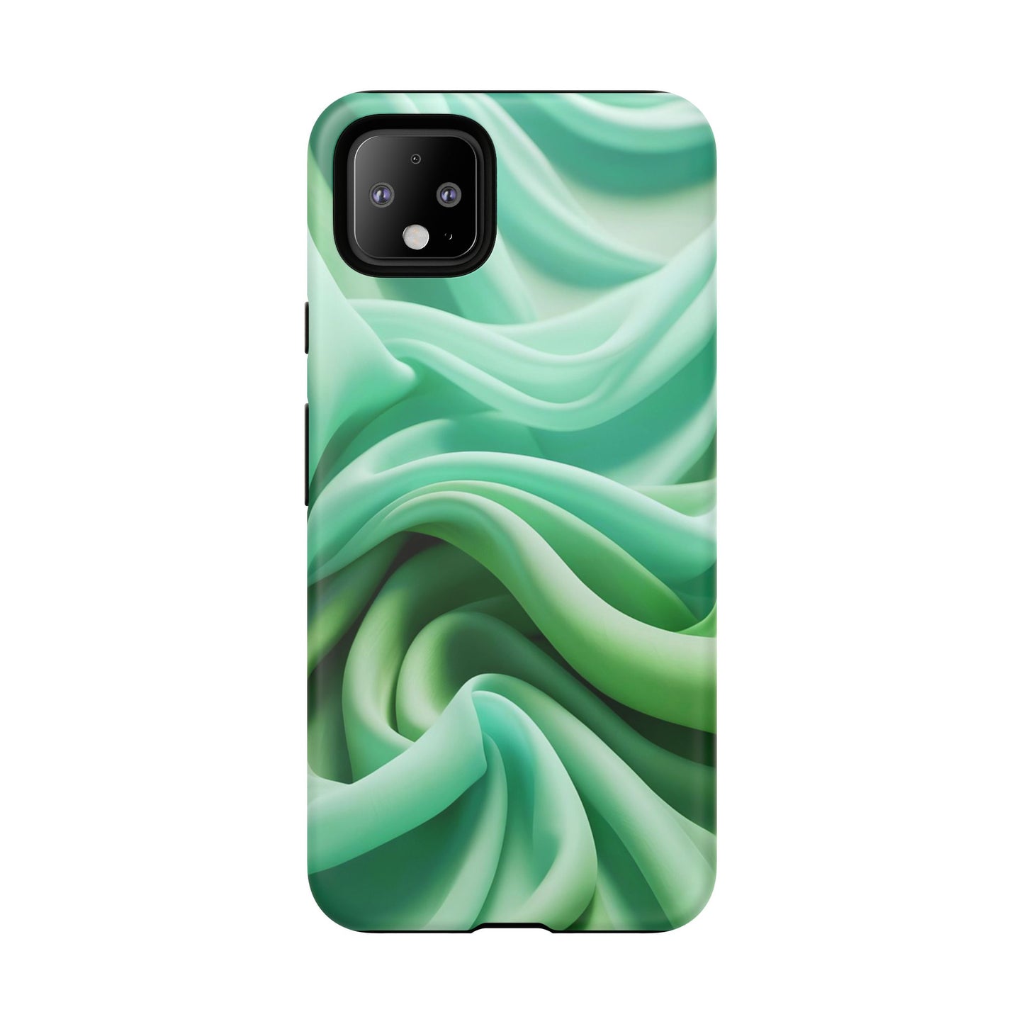 Stylish Phone Case, Tough Case, Green Abstract Design, Cell Phone Cover, Unique Gift, Trendy Accessory