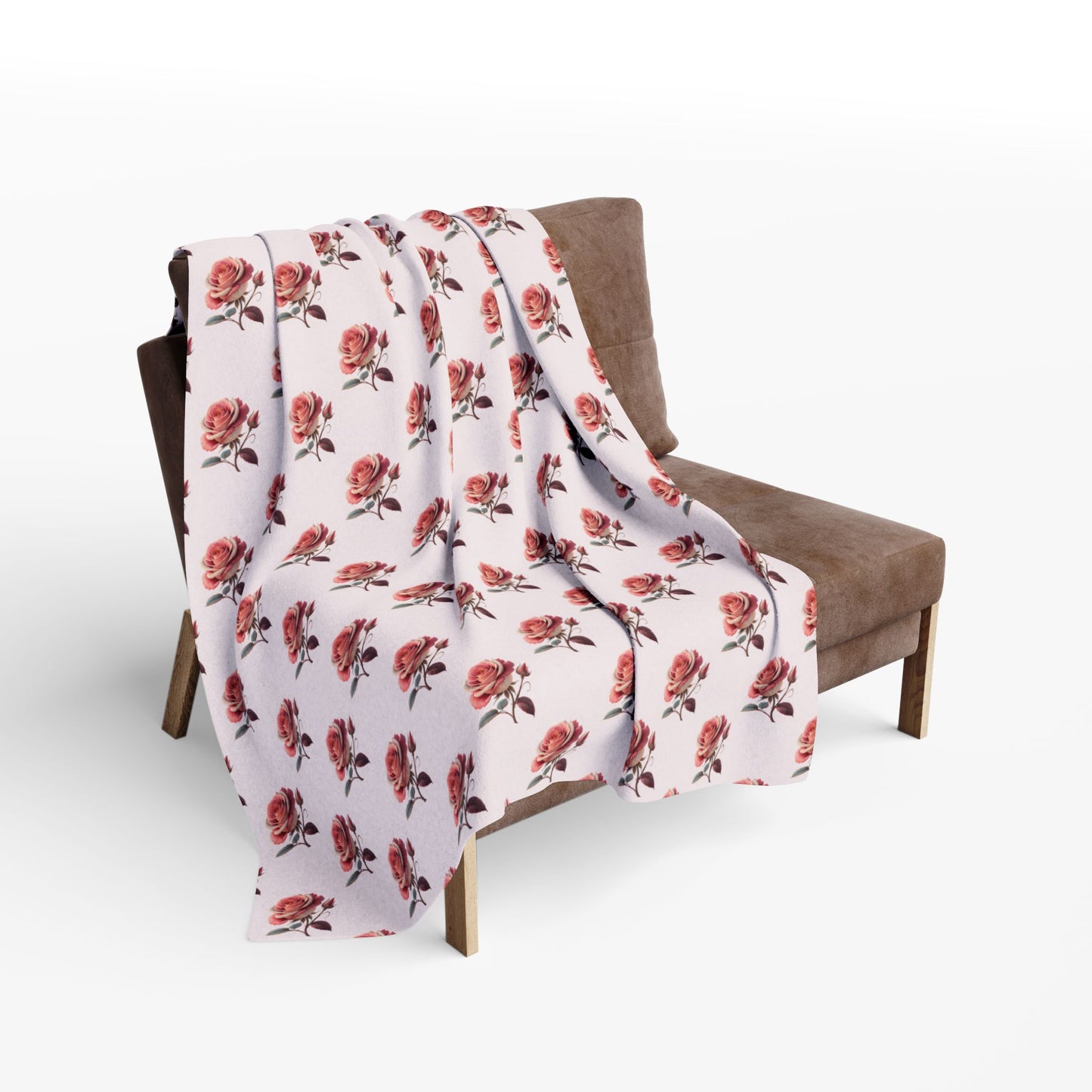 Cozy Floral Fleece Blanket, Soft Throw for Home Decor, Perfect Gift for Christmas, Birthdays, or Housewarming