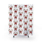 Festive Candy Cane Shower Curtain, Holiday Decor, Bathroom Accessories, Christmas Gift, Winter Decorations, Seasonal Home Style
